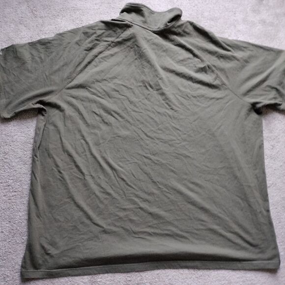Carhartt Sz 4XL Loose Fit Polo Shirt W Pocket Short Sleeve Olive Green Workshirt - Picture 5 of 7